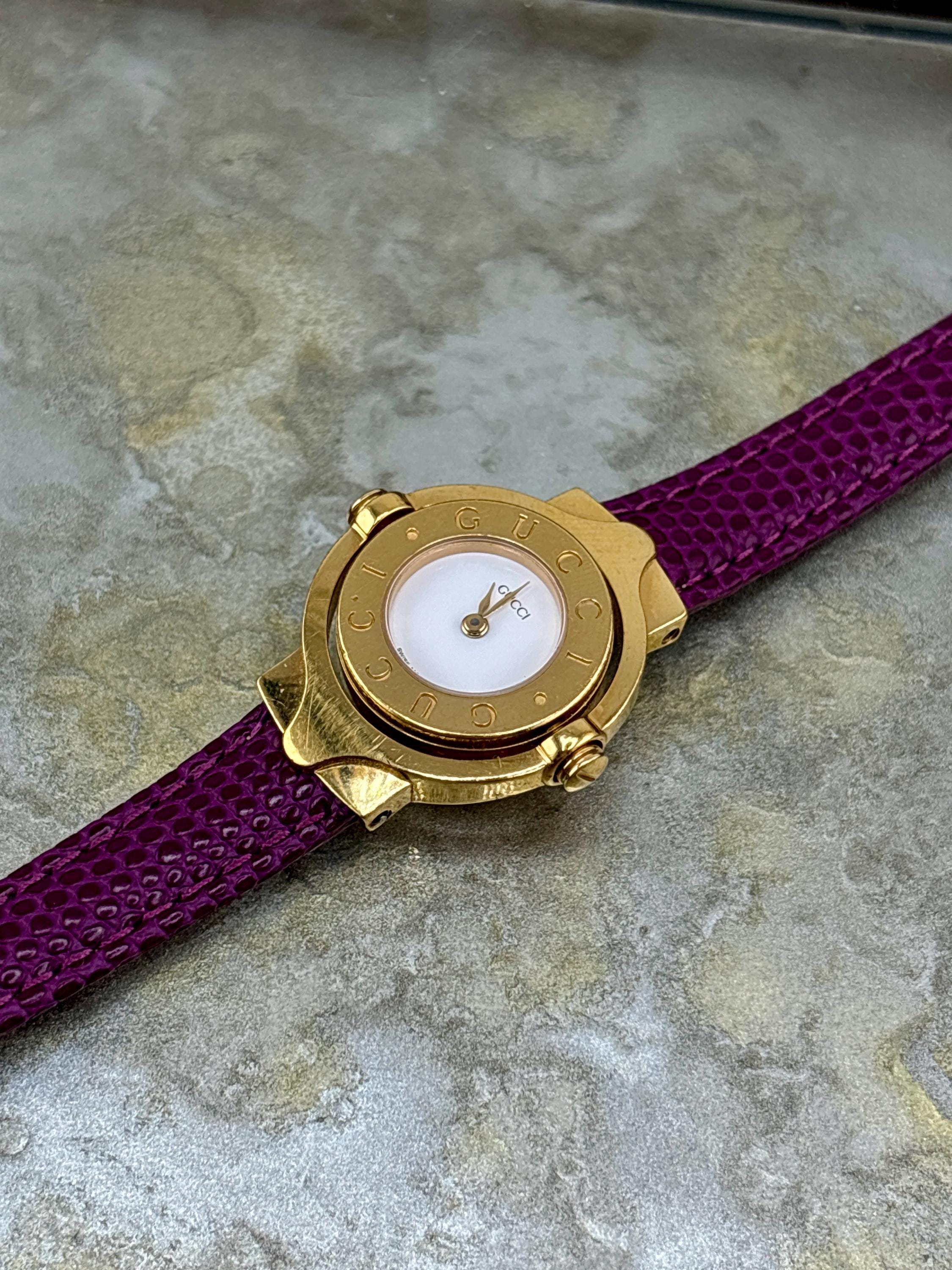 100% Authentic Gucci 6600L Watch Gold Plated Women's Vintage Swiss