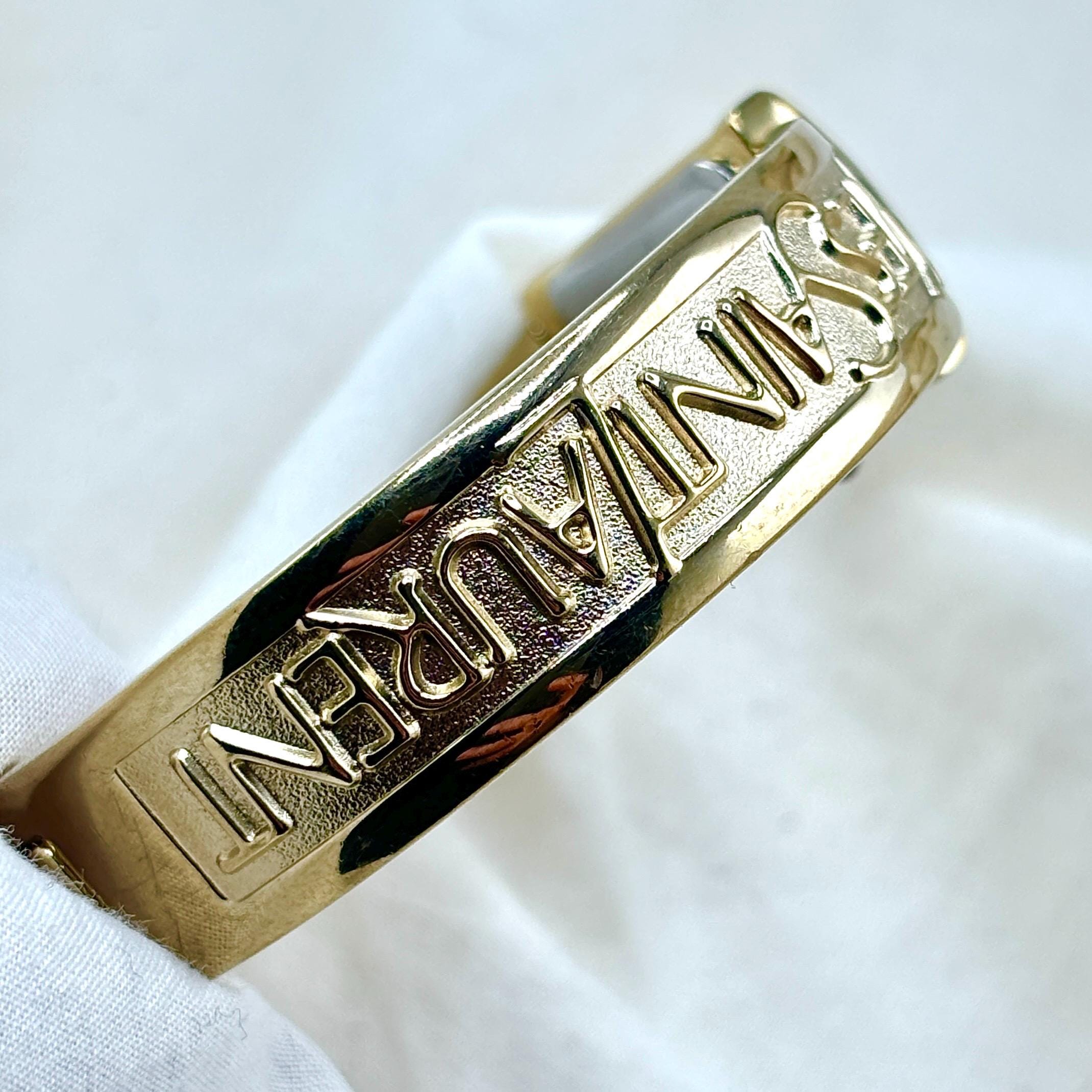 100% Authentic Yves Saint Laurent YSL Watch Gold Tone