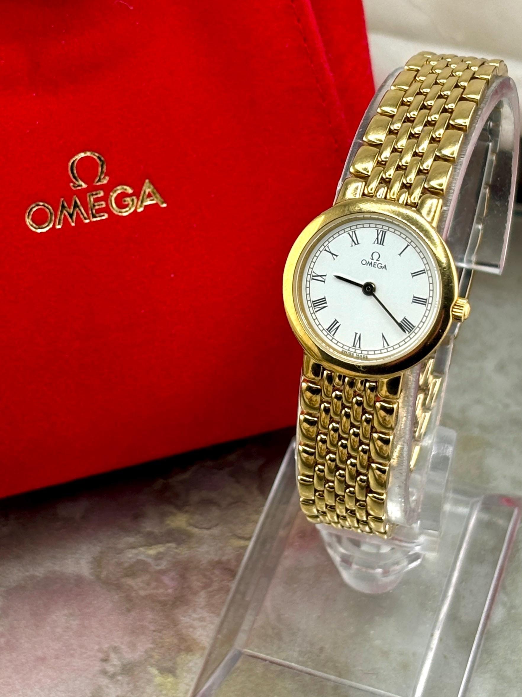Montre Mécanique Fresard Femme - Cadre Blanc Doré - Occasion Fonctionnelle