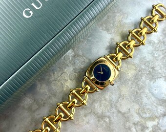 100% Authentic Gucci 1600 Watch Gold Tone Women display picture 1