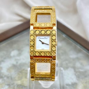 100% Authentic Christian Dior Watch Gold Tone Women’s Vintage Swiss Made