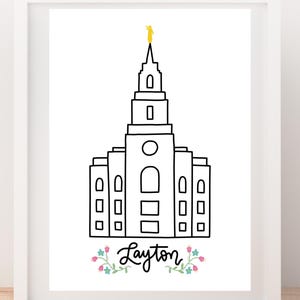 Layton Temple | LDS Temple Print | Layton Utah LDS Temple