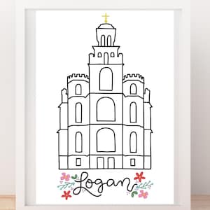 Logan Temple | LDS Temple Print | Logan Utah LDS Temple