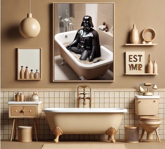Bathroom SERIES 06 Starwars Darth Vader Poster Starwars Art Funny Toilet Wall Art Funny Starwars Print Bathroom Art Toilet Gift Etsy Australia