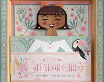 2026 Calendar Girl #230 of 300 - Brunette with Bow