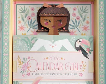 2026 Calendar Girl #190 of 300 - Brunette with Bow