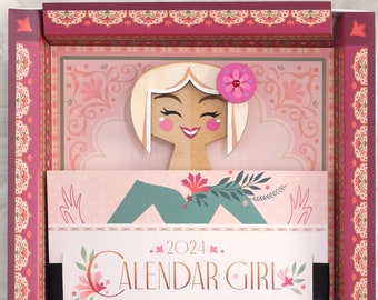 2024 Calendar Girl #474 of 500 - Blonde with Flower
