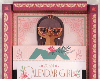 2024 Calendar Girl #485 of 500 - Brunette with Glasses
