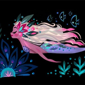 Deep Sea Mermaid Print