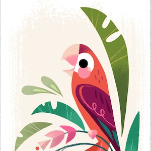 Tiny Macaw Print