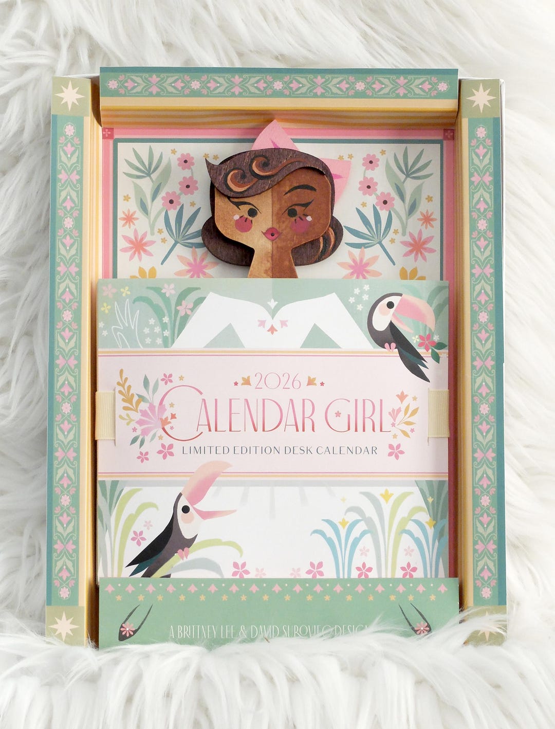 2026 Calendar Girl #80 of 300 - Brunette With Bow - Etsy