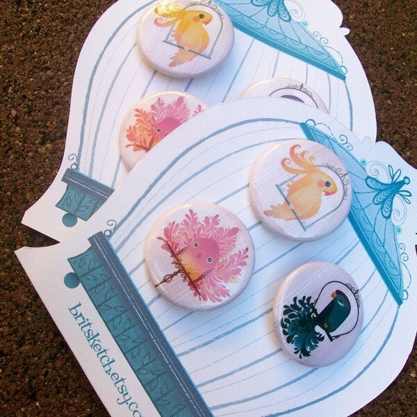 Birdie Button Set