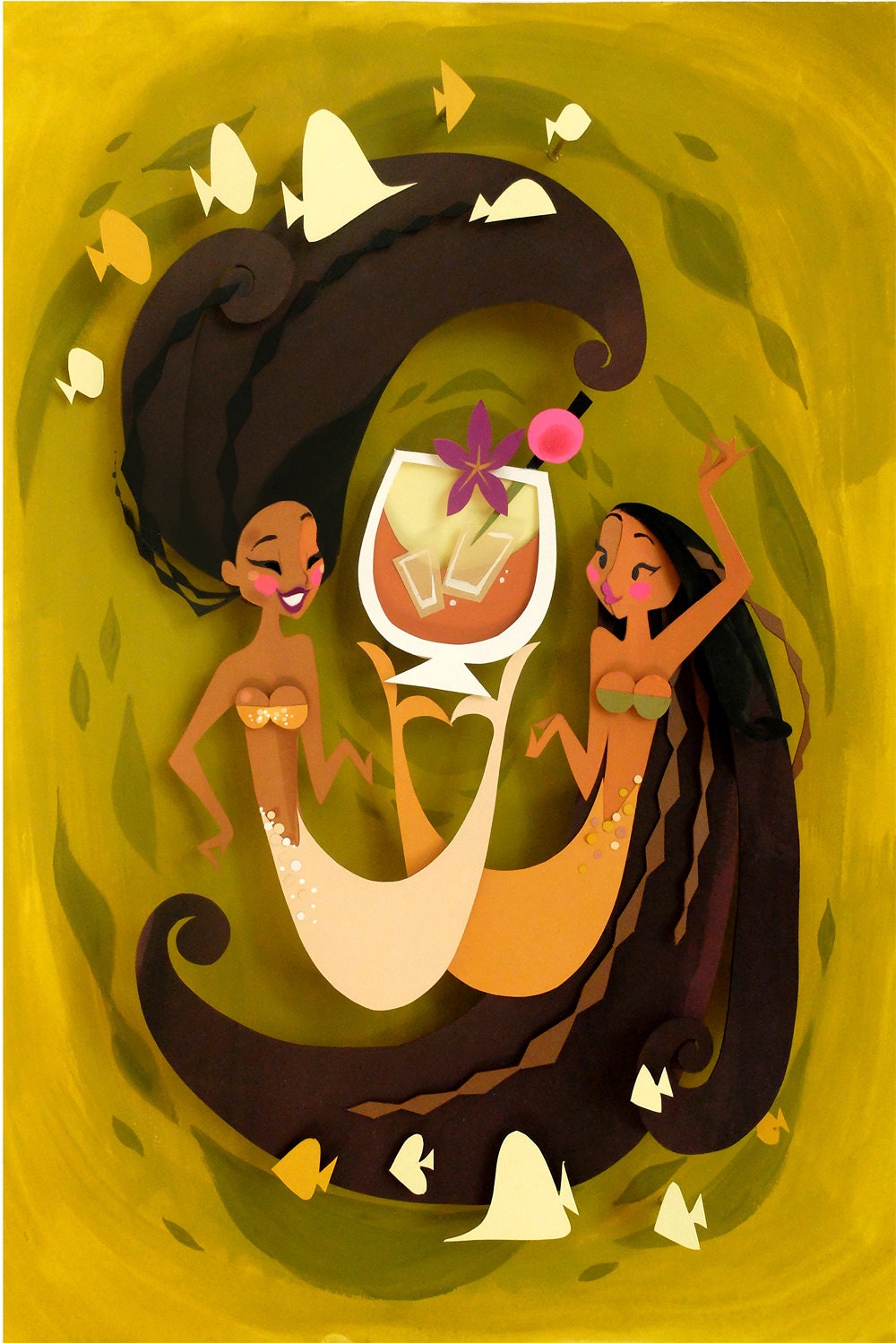 Mai Tai Mystery Framed Fine Art Print