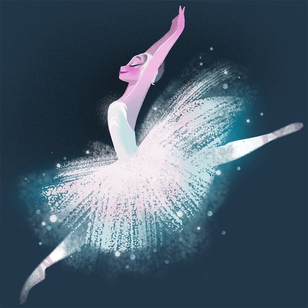 Leaping Ballerina Print