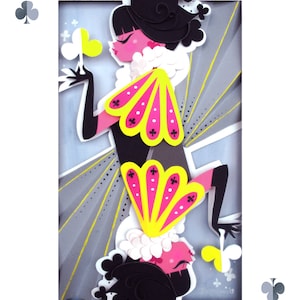 Queen of Clubs Print
