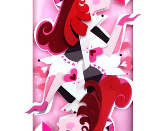 Queen of Hearts Print