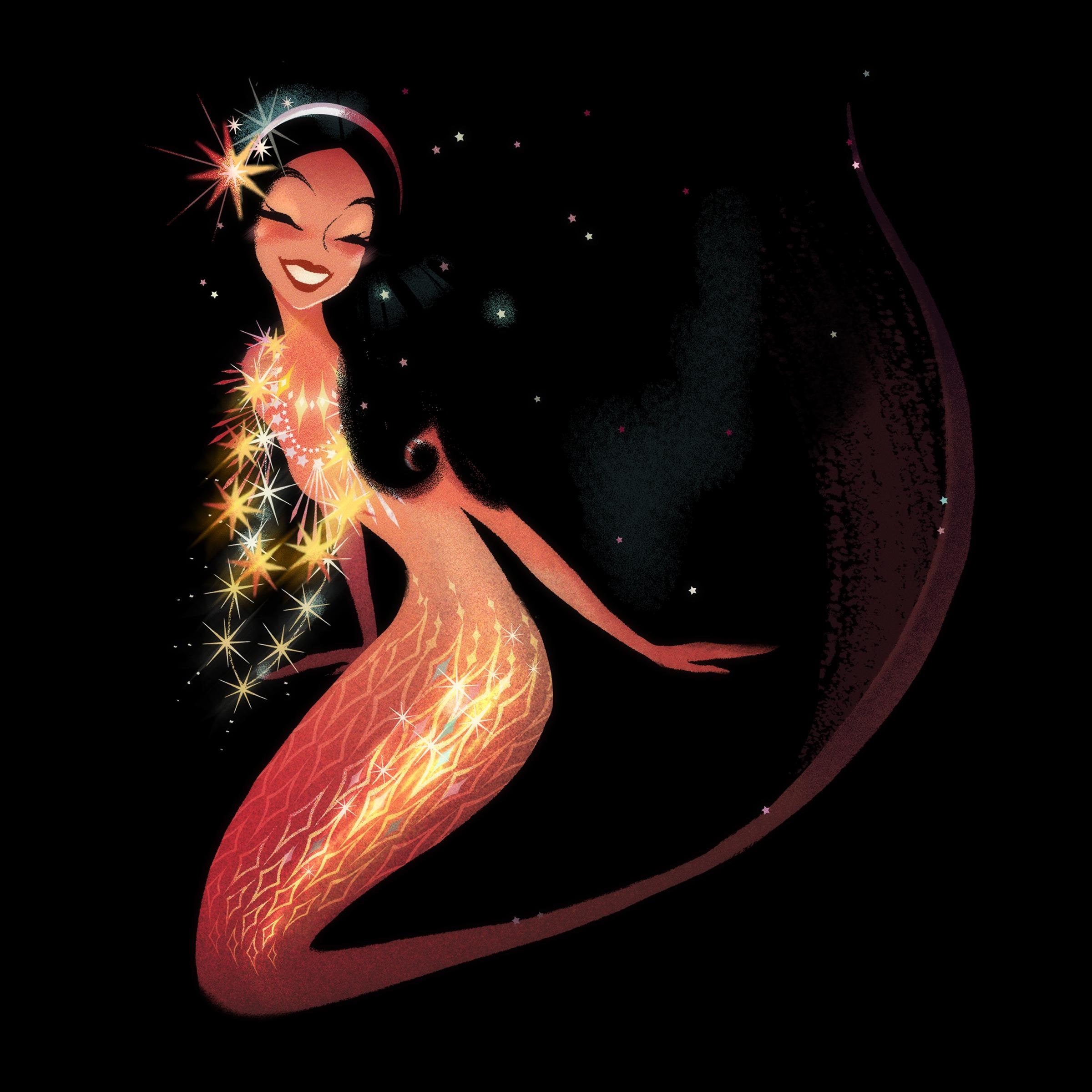 Starry Mermaid Print