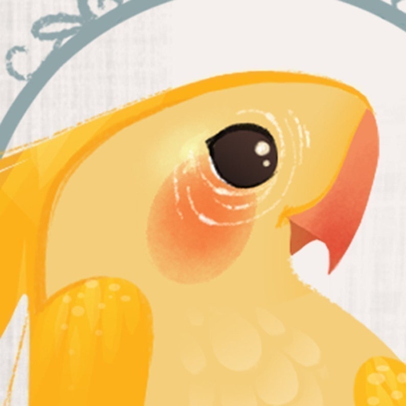 Yellow Birdie Mini Print image 2