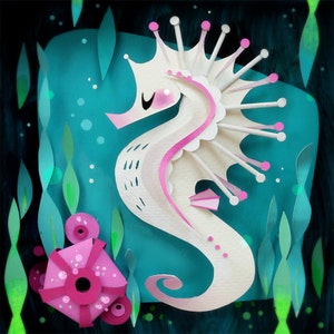 Seahorse Print