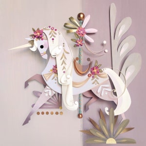 Carousel Unicorn Print