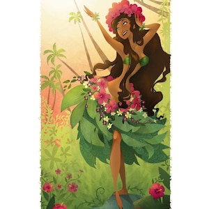 Set of 8 Hawaiian God Prints image 3