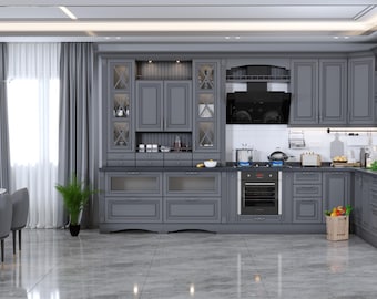 3D Kitchen Design Rendering: Realistic Interior Modeling (Digital Files)