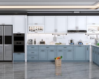 3D Kitchen Interior Design: Realistic Rendering (Digital Files)