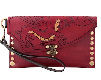 dragon clutch, dragon purse, dragon wallet, dragon bride, fantasy bag, red dragon, geek fashion, dungeons, fantasy wedding