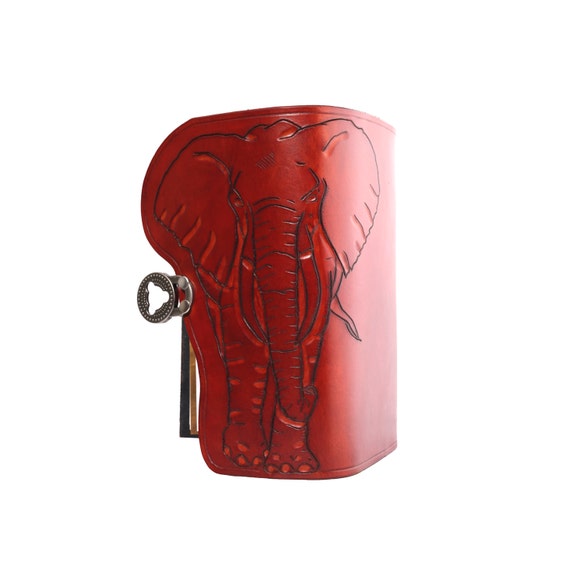Elephant journal, lined journal, animal journal, elephant, custom journal, leather notebook, travel journal, sketchbook, notebook