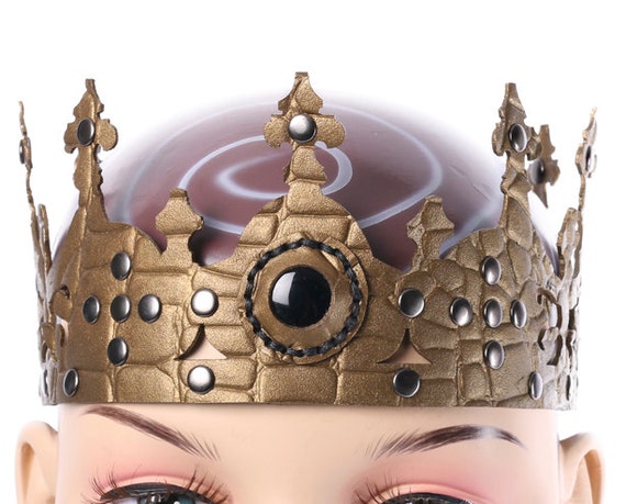 Fantasy Crown Medieval Crown Photoshoot Prop Gold Crown - Etsy