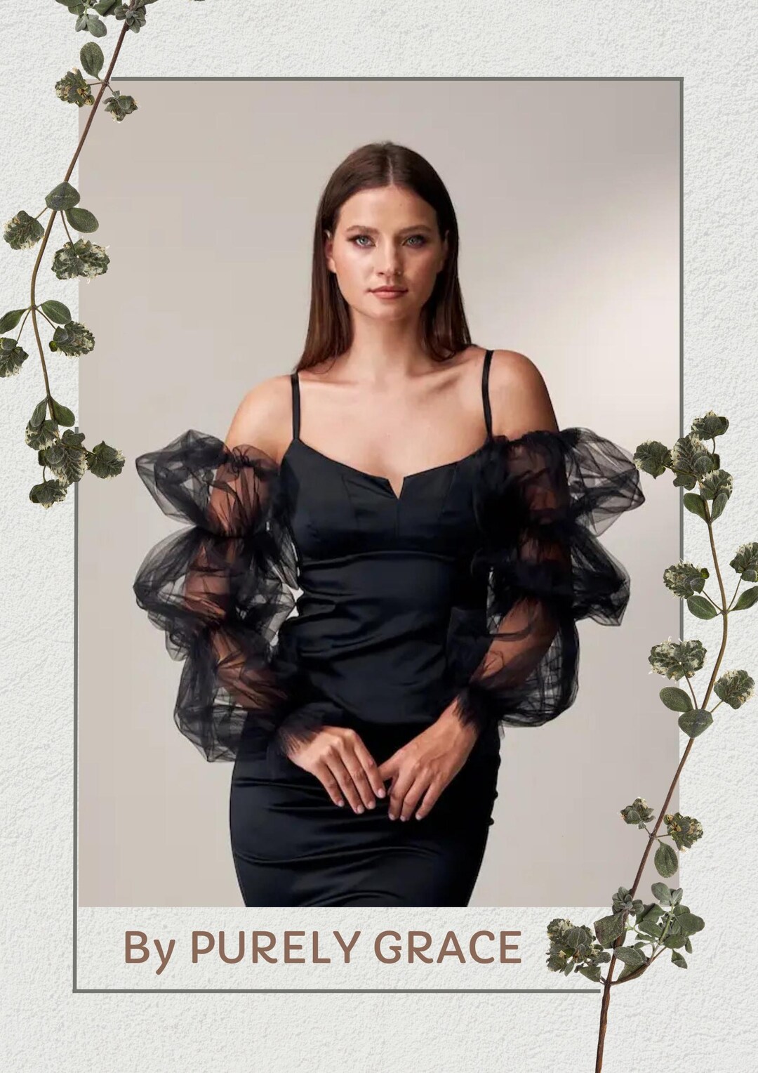 Holla Puffy Bridal Sleeves main image 1