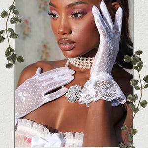 Elegant Lace Gloves - Women&#39;s Vintage-Inspired Wedding and Party Accessories