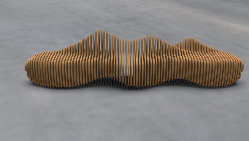 Parametric Style Bench - Etsy