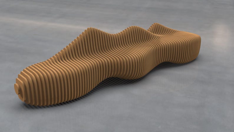 Parametric Style Bench - Etsy