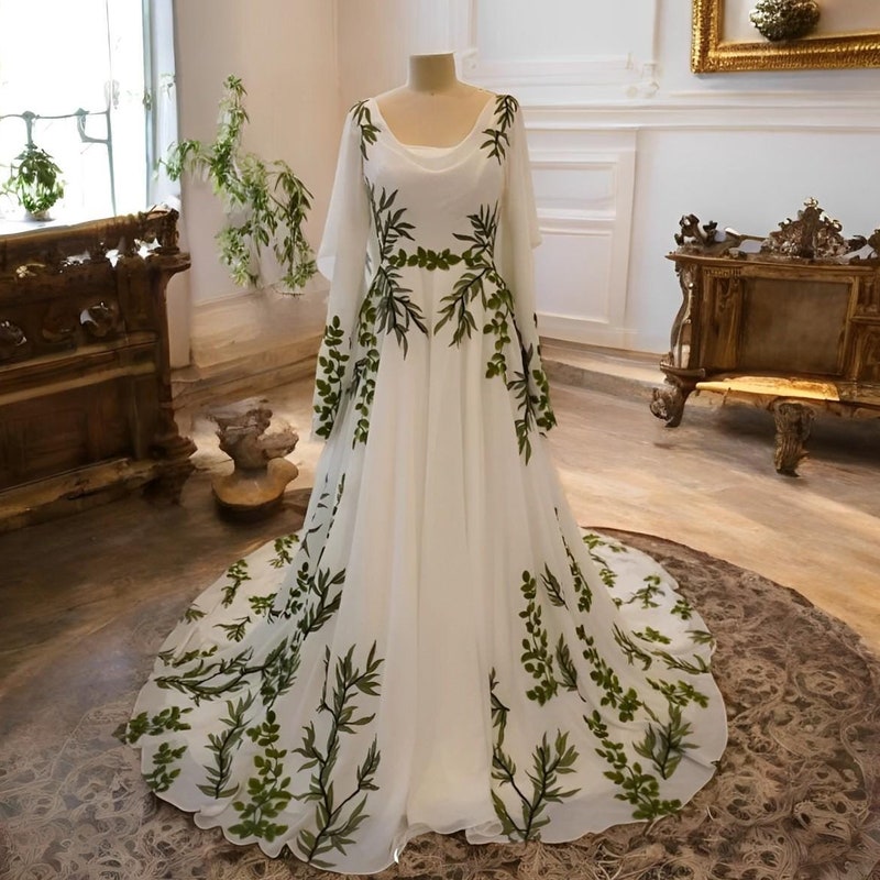 Green Wedding Dress - Etsy