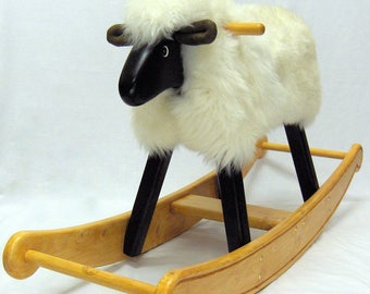 Ivory Fleece Rocking Ewe