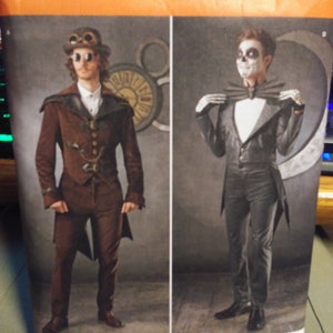 Simplicity Pattern 1039  Size: U.S. 38-44 Men&#39;s Cosplay Costumes, Steampunk, Comic Book Convention Jacket and Pants