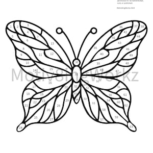 2 motifs de papillons pour projets de vitraux