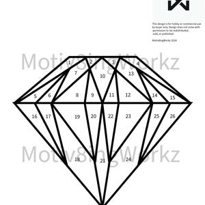 Diamond Pattern For Stained Glass Projects