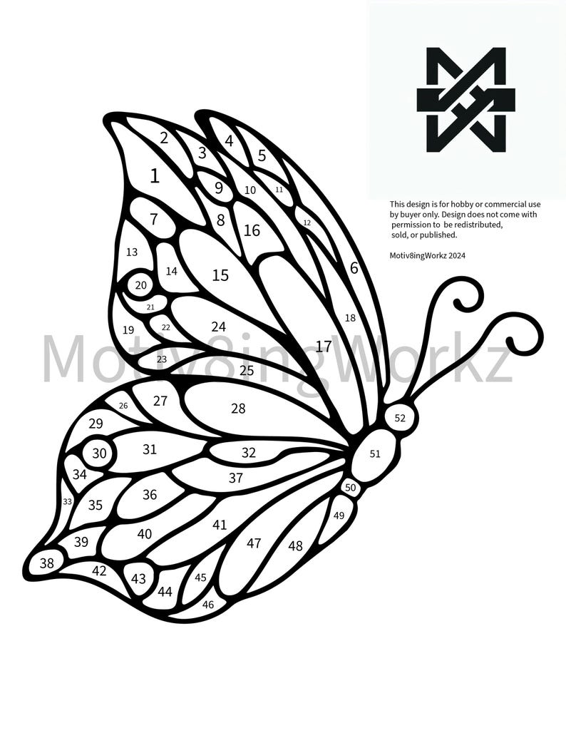 2 Butterfly Patterns for Stained Glass Projects - Etsy