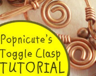 Wire Wrapped Toggle Clasp Tutorial by Popnicute