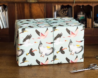 Luxury Bird Pattern Gift Wrap – Recycled Wrapping Paper