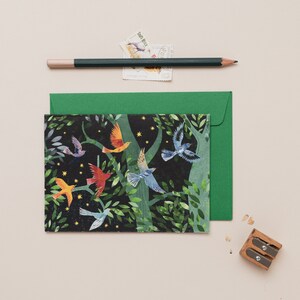 Cartão de Saudações de Voo Florestal imagem 1