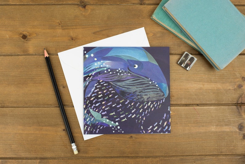 Carte de vœux Baleine d’un temps image 1