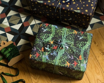 Forest Flight Luxury Gift Wrap Pack - 100% Recycled Wrapping Paper