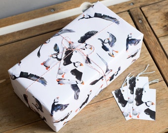 Puffin Parade Luxury Gift Wrap Pack - 100% Recycled Wrapping Paper