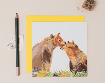 Bears Together Greetings Card