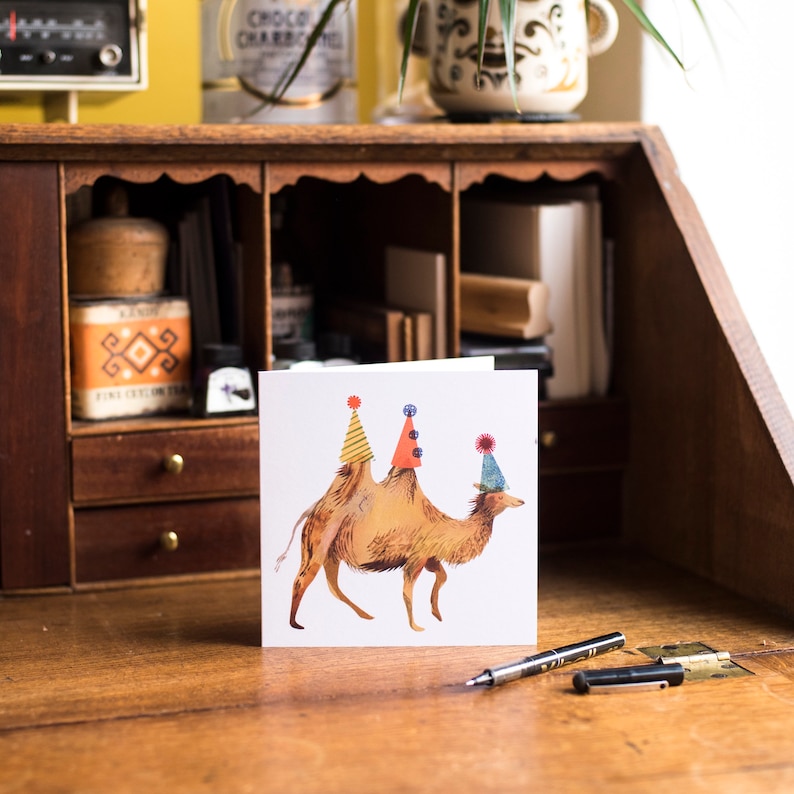 Carte d'anniversaire chameau image 2