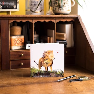 Carte de voeux Cœur de lion image 2