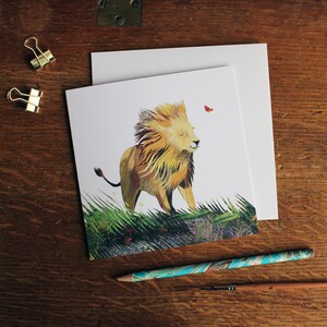 Carte de voeux Cœur de lion image 3